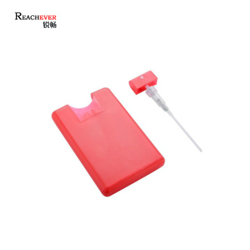 in Stock Pocket Card Square Shape Plastic Perfume Atomizer Portable Perfume Bottle